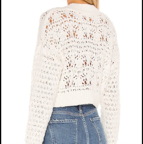 Free People Chloe Cardigan Cream XS - Picture 2 of 13